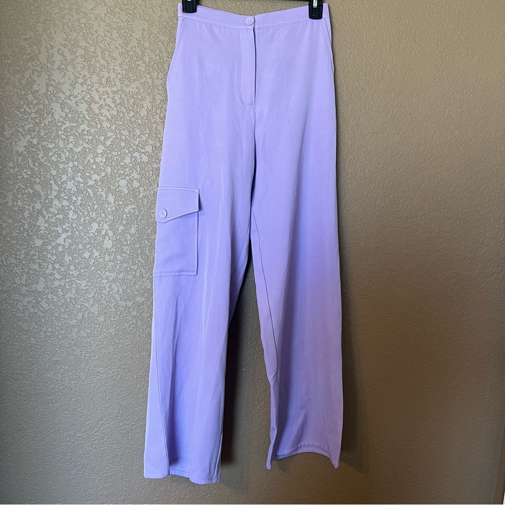 Purple Rare London from Urban Outfitters tailored cargo pant size x-small NWT